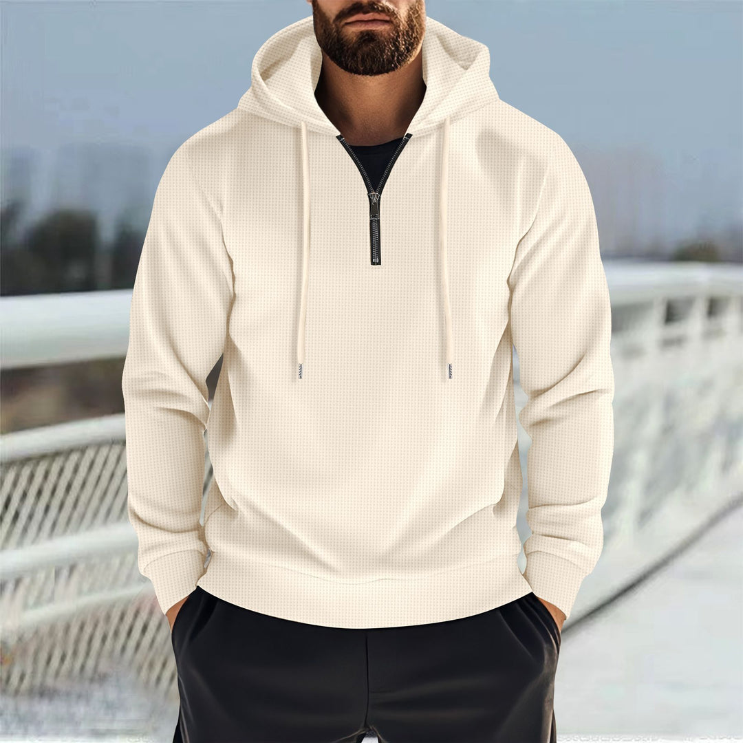Men's hoodie with innovative zipper and breathable material Lune London