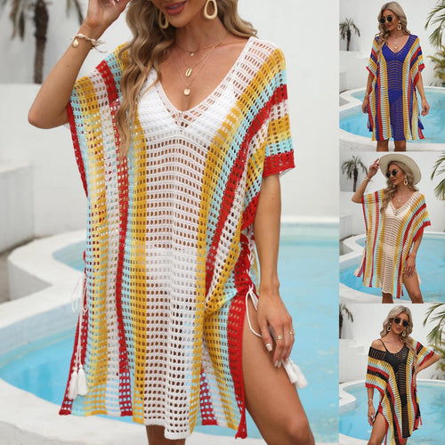 Ladies Open Mesh Beach Cover-up Dress Amarae