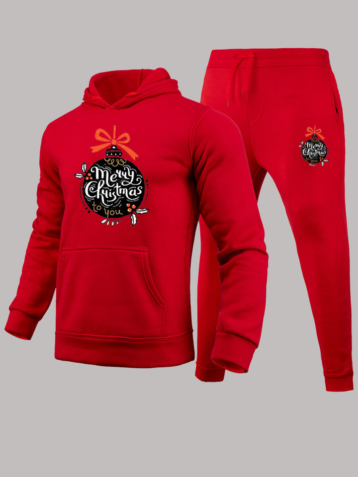 Women's hoodie and jogging set with festive Christmas pattern Lune London