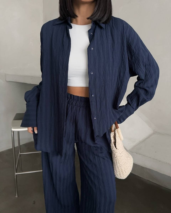 Lune London Women's Casual Shirt and Pant Set