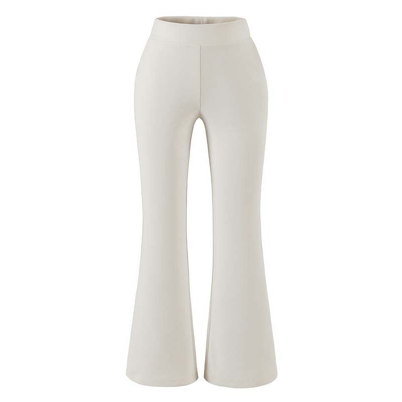 Women's High-Waisted Stretch Flared Pants with Wide Hem Amarae