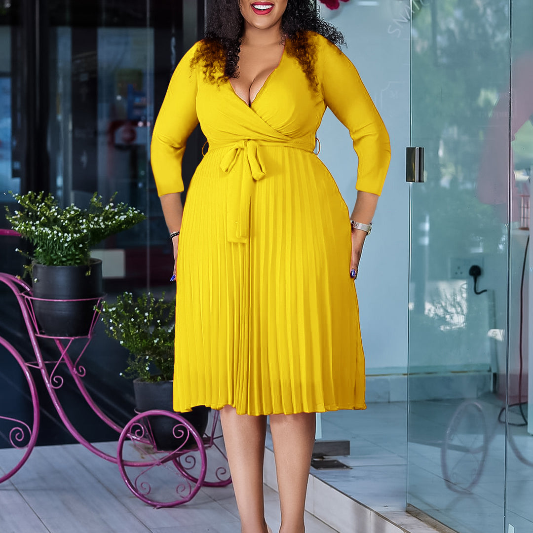 Wrap dress for women with elegant draping and fitted details Lune London
