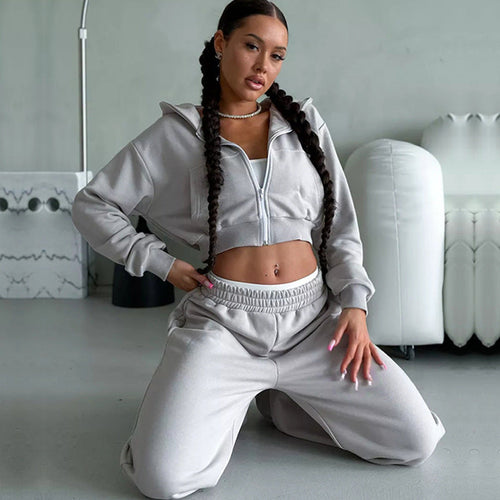Amarae | Women's cropped sports jacket and loose jogger pants set