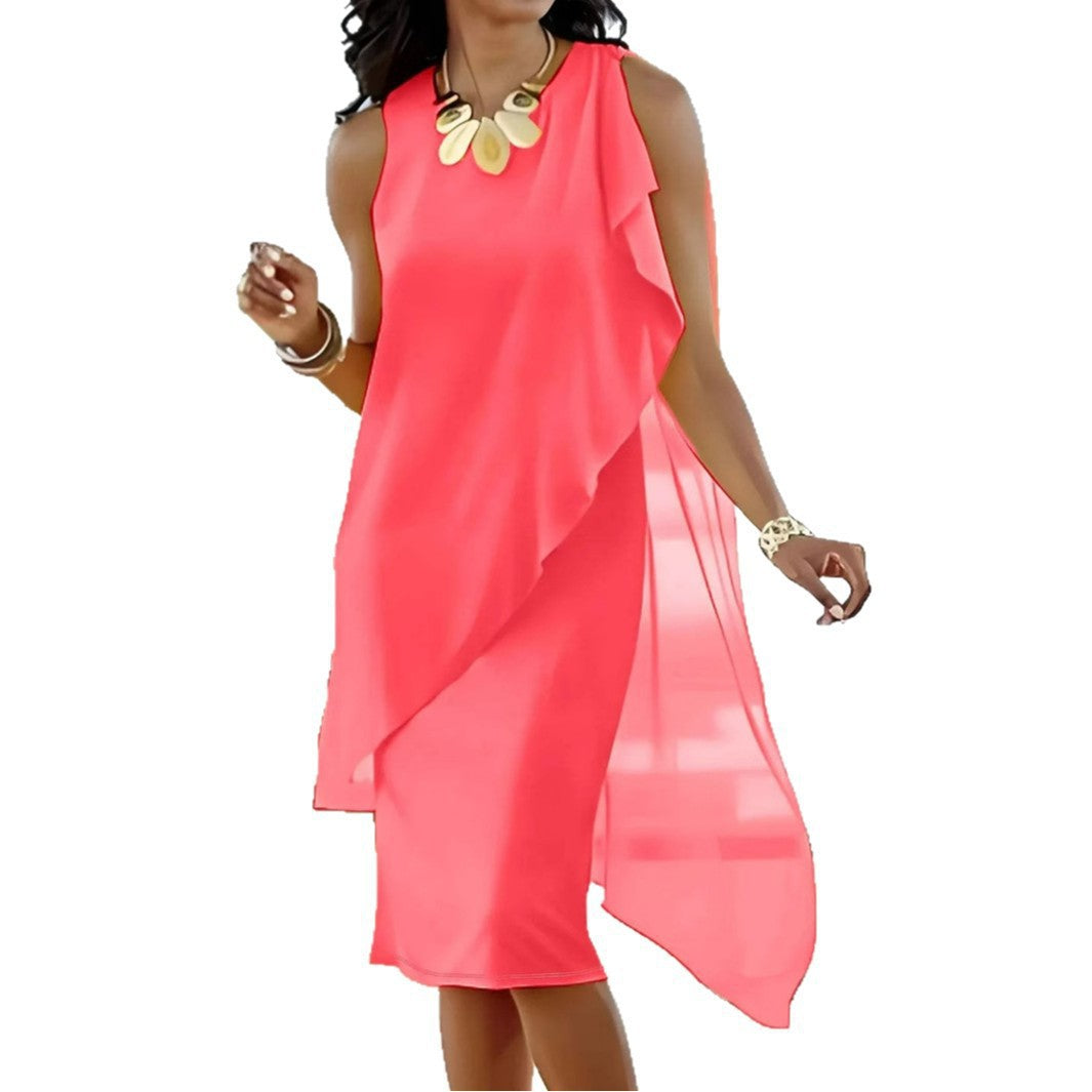 Asymmetrical maxi dress Damen Lune London