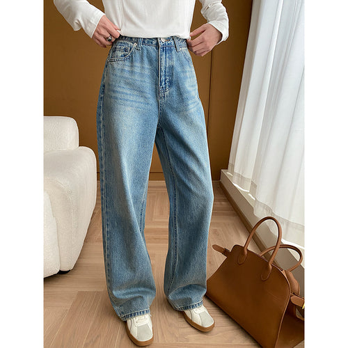 Women's high-waisted wide-cut jeans Chic & Stil