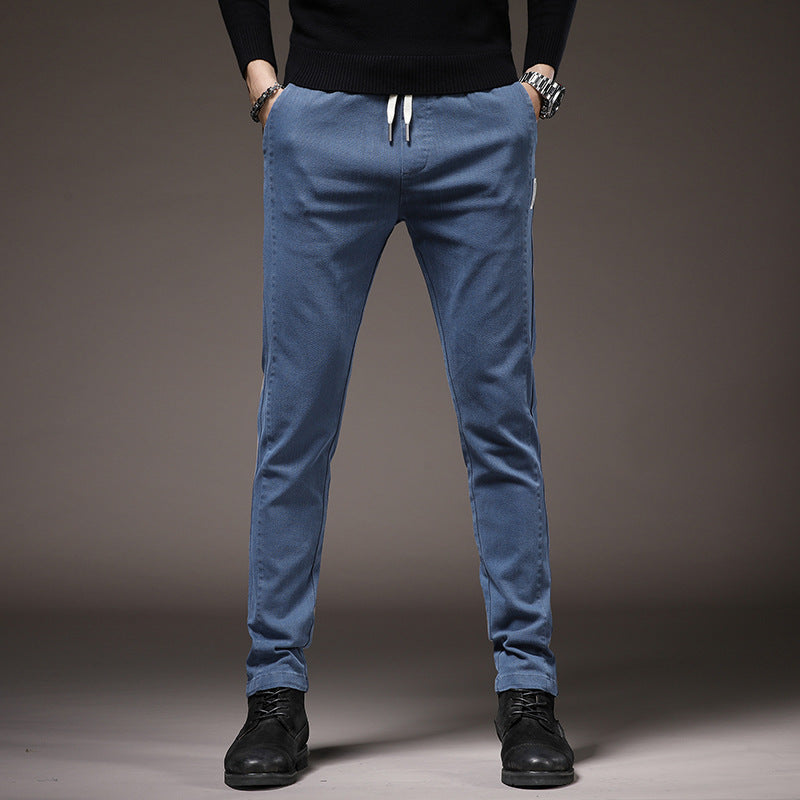 Comfortable chino pants for men with elastic waistband Lune London