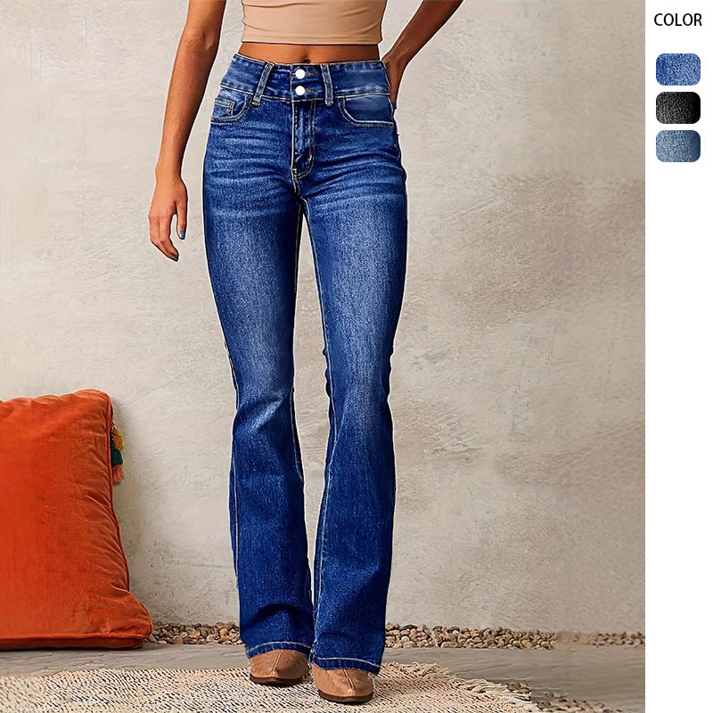High waist bootcut jeans women Chic & Stil