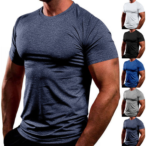 Breathable fitness t-shirt for men in lightweight fabric with a fitted cut Amarae