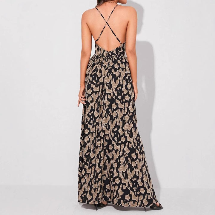 Ladies beautiful chic and stylish maxi dress with ruffles
