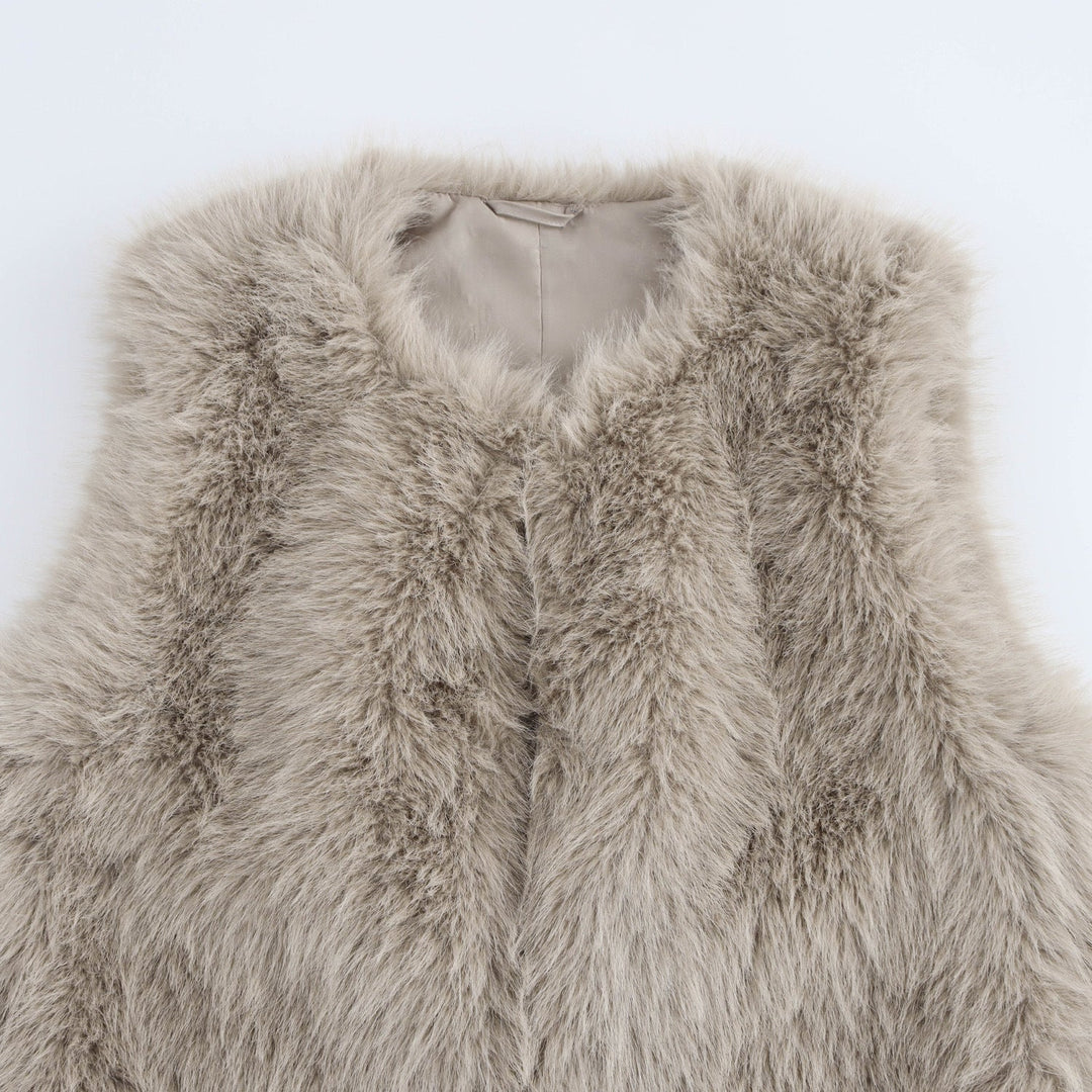 Women's Cozy Faux Fur Vest Lune London