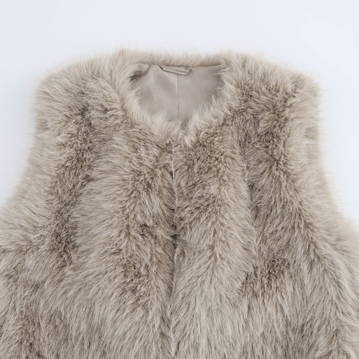 Women's Cozy Faux Fur Vest Lune London