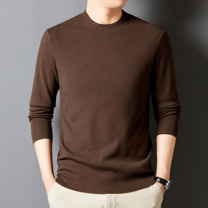 Elegant crew neck sweater for men in high-quality cotton blend Lune London