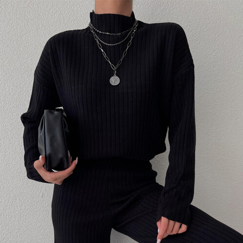 Women Fashion Oversized Ribbed Design Sweater Lune London