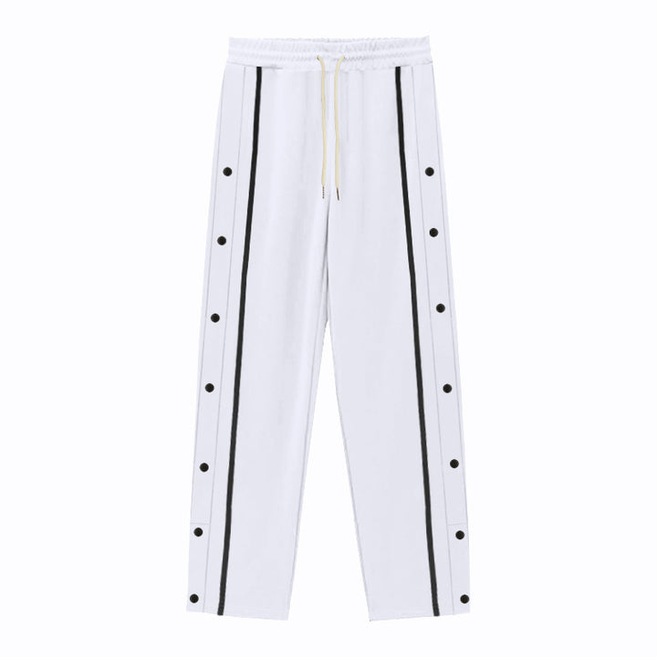 Men's sports training pants with snap button details Lune London