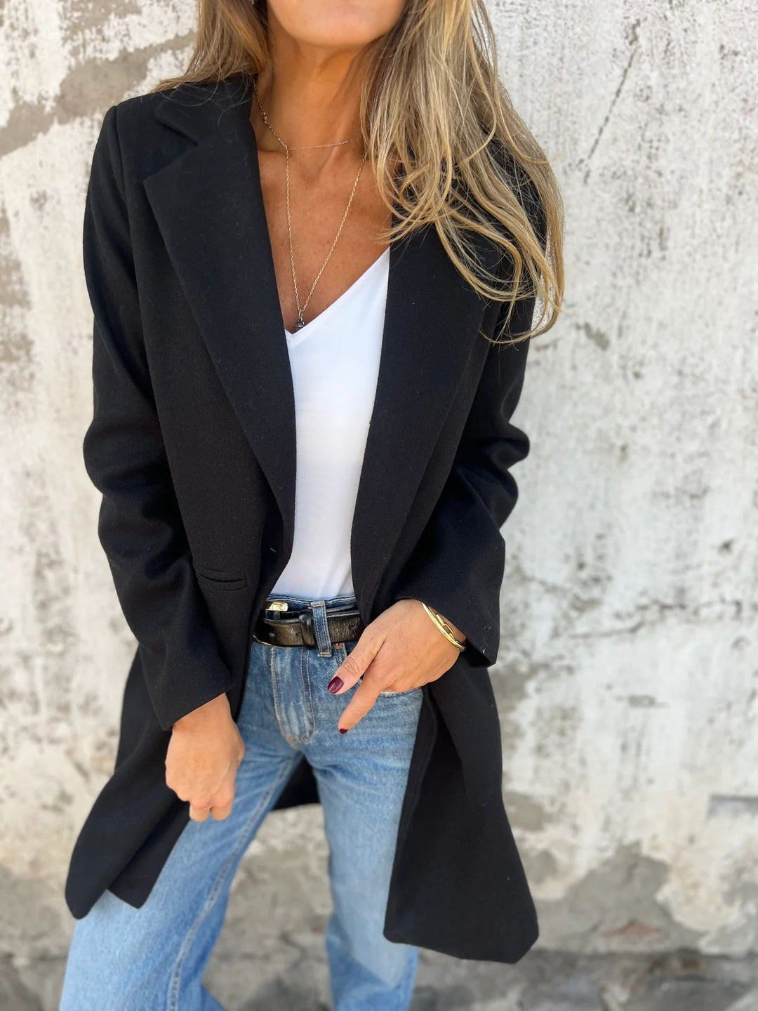 Ladies Elegant and Modern Long Chic Jacket