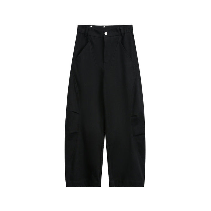 Unisex Wide Cropped Cargo Pants with High Waist and Utility Pockets Amarae