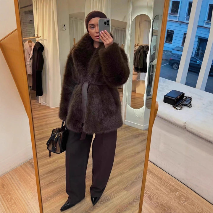 Faux fur coat for women Lune London