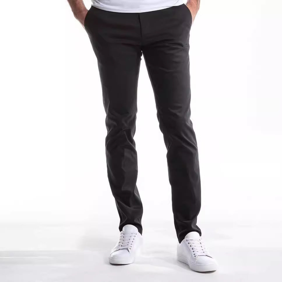 Slim-fit chino pants for men in breathable material Lune London