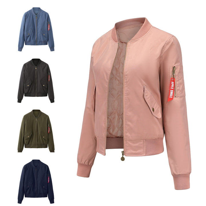 Sporty bomber jacket for women with practical pockets Lune London