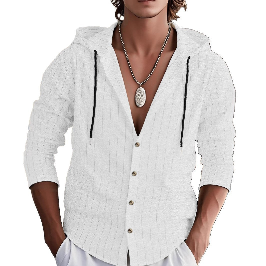 Men's transition jacket with structured design and hood Amarae