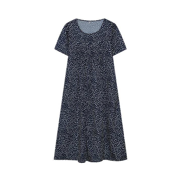 Maxi dress for women with a floral design and wide sleeves Lune London