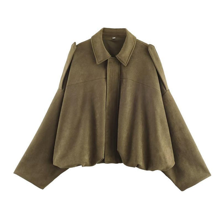 Fashionable oversized women's leisure jacket with practical pockets Lune London