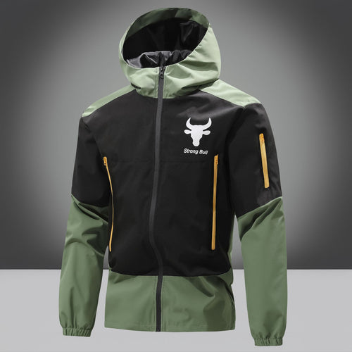 Functional jacket for men in breathable material with practical pockets Amarae