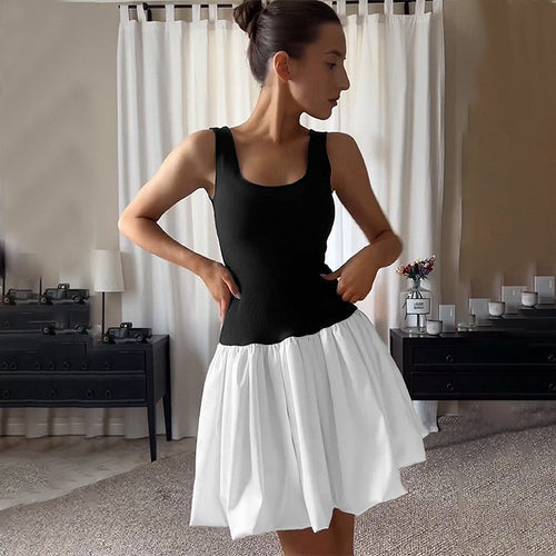 Ladies Elegant Strap Dress with Decorative Pleats and Square Neckline Amarae