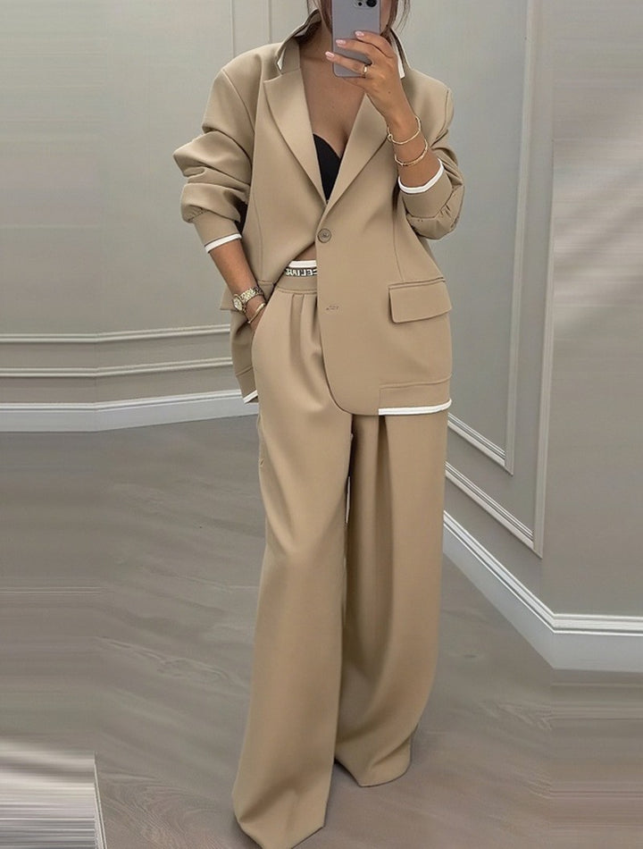 Ensemble de blazer oversized à la mode pour femmes avec pantalon de costume élégant Chic & Stil