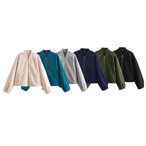 Casual quilted jacket for women with modern zipper and practical pockets Amarae