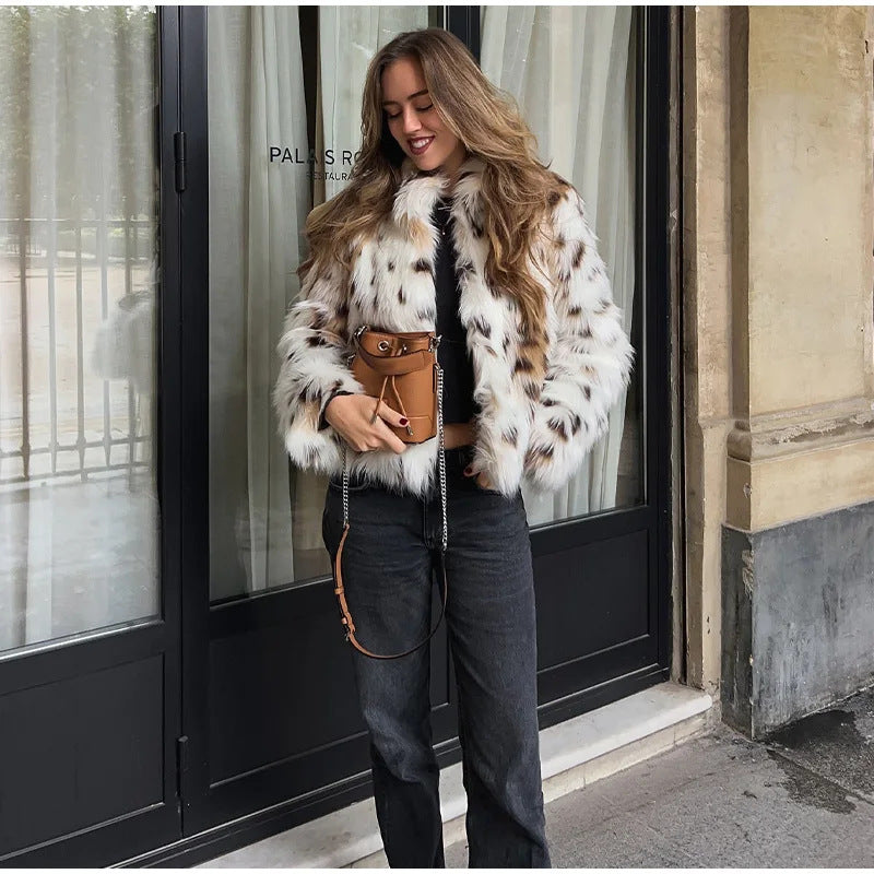 Ladies faux fur jacket Lune London