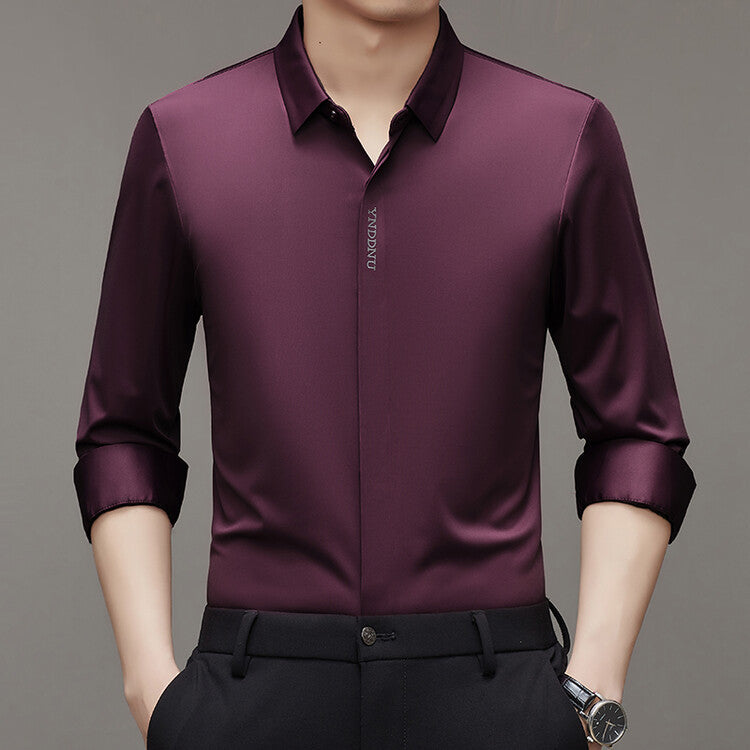 Trendy long-sleeve shirt for men with innovative moisture management Lune London