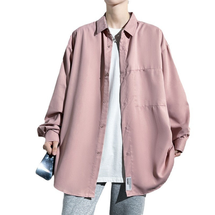 Men's oversized shirt with practical chest pocket Amarae