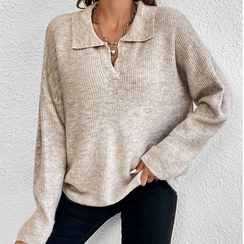 Pull décontracté pour femmes avec design en rib côtelé texturé Chic & Stil