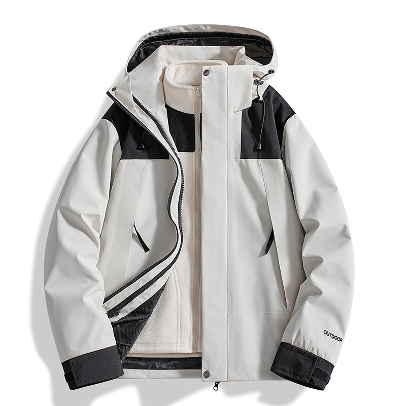 Women Versatile Outdoor Jacket with Removable Fleece Inner Jacket and Waterproof Membrane Amarae