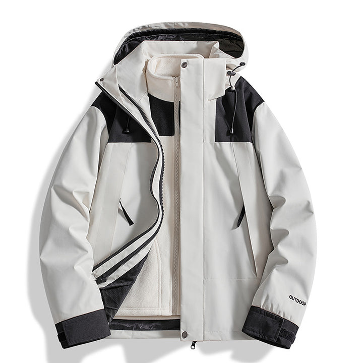 Women Versatile Outdoor Jacket with Removable Fleece Inner Jacket and Waterproof Membrane Amarae