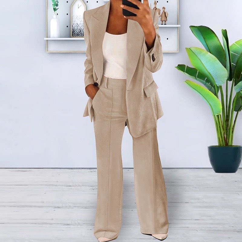 Amarae | Elegant Wild Set Blazer and Skirt