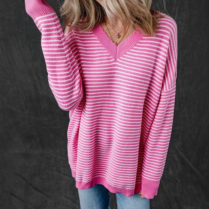 Ladies V neck sweater Lune London