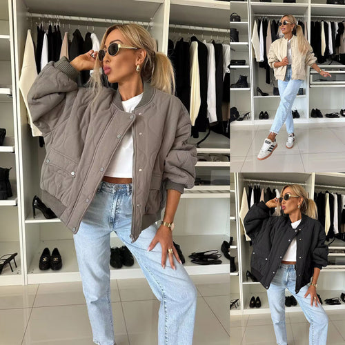 Quilted bomber jacket for women in a sporty-chic style Amarae