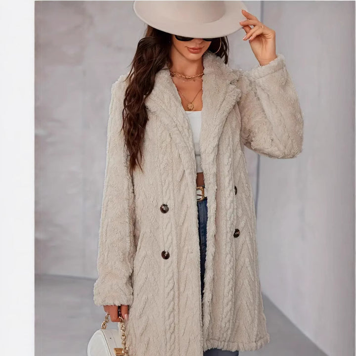 Women Comfortable Plush Coat Amarae