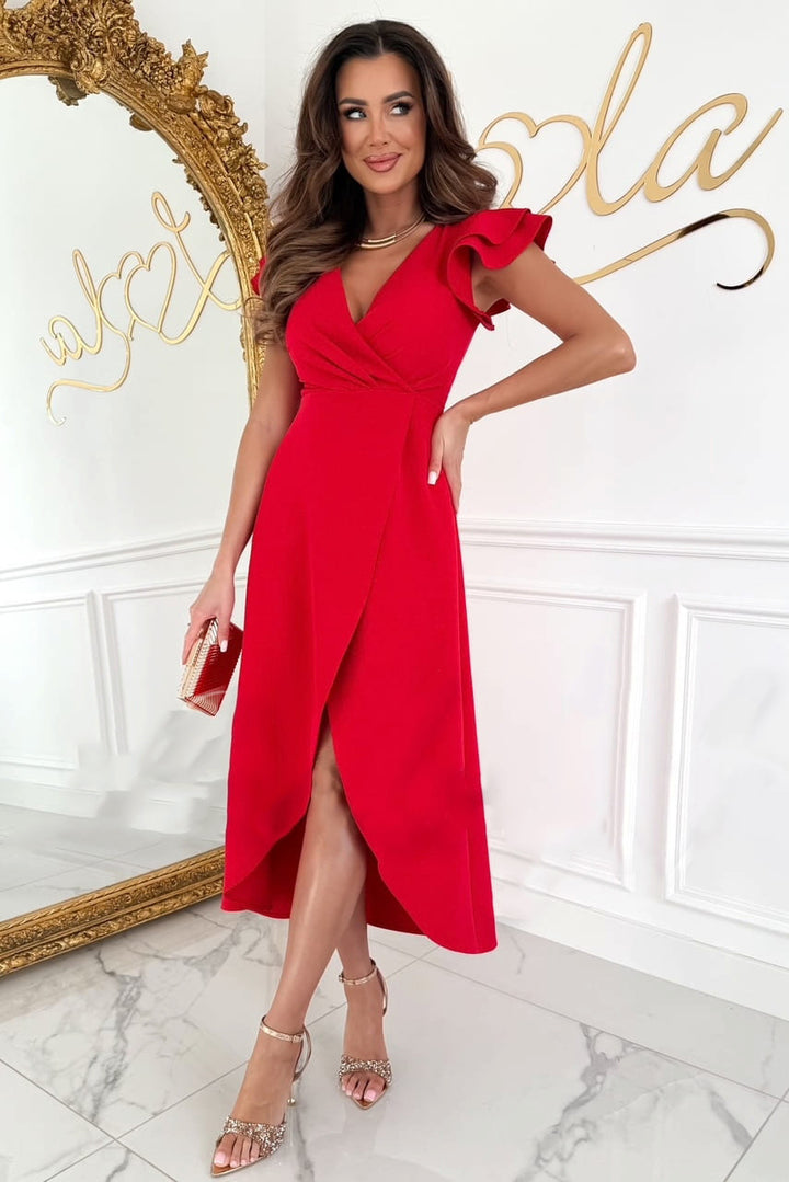 Ladies Midi A-line Dress Elegant Lune London