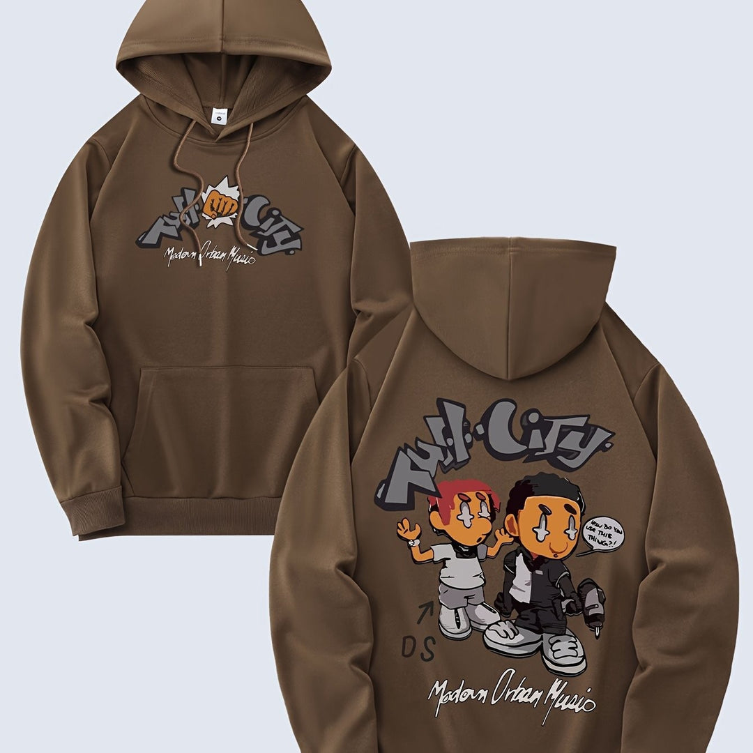 Women's hoodie with original comic design and artistic print Chic & Stil
