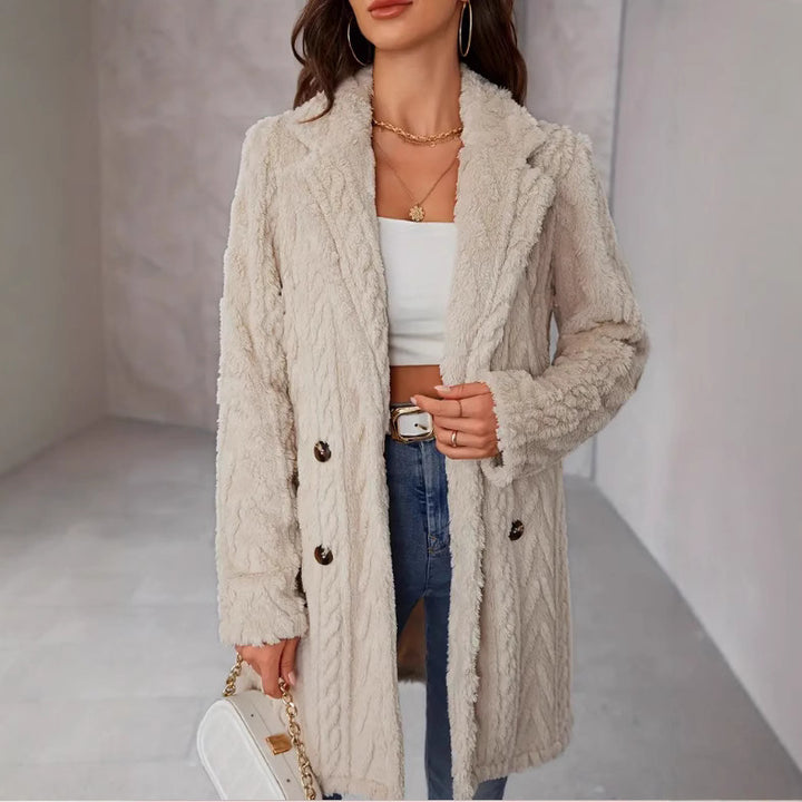 Women Comfortable Plush Coat Amarae