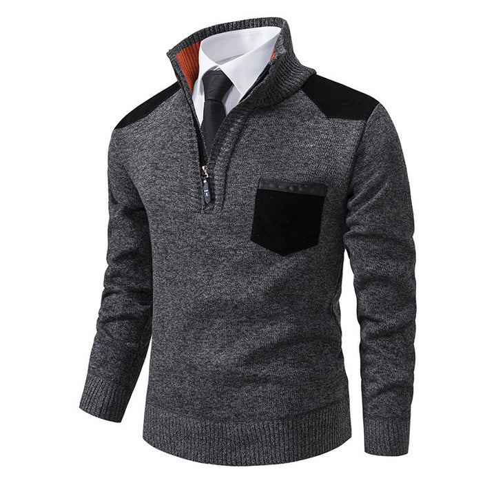 Stylish men's sweater with high collar Lune London