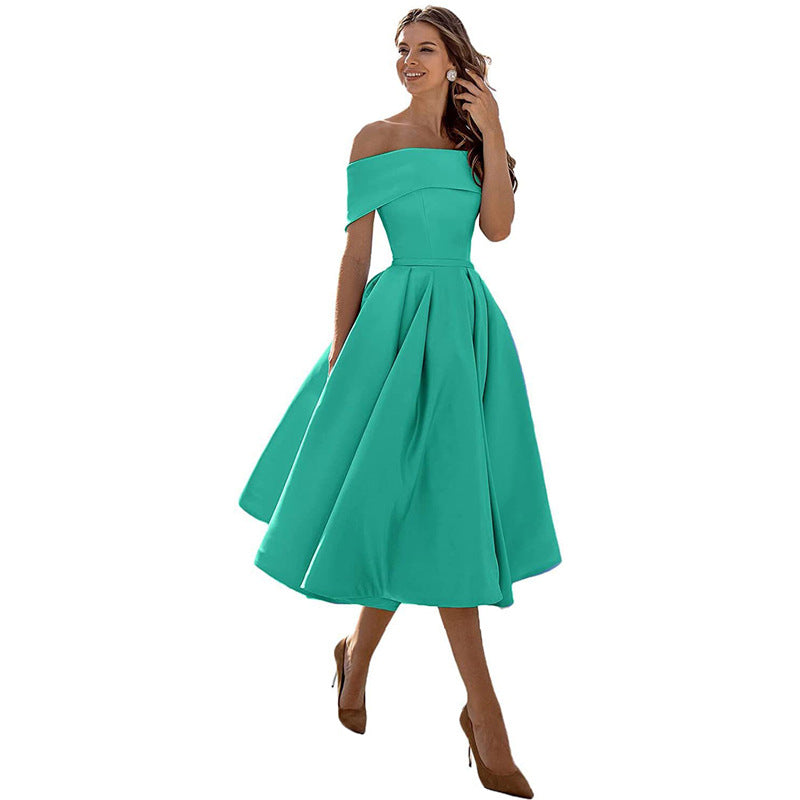 Lune London | Versatile Strapless Satin Dress for Parties