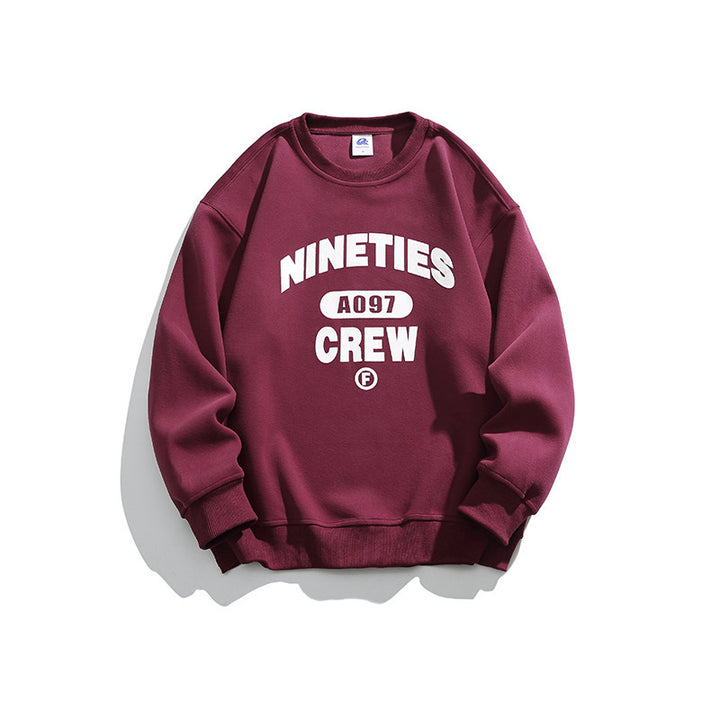 Unisex Oversized Sweatshirt with Round Neck and Distinctive College Print Amarae