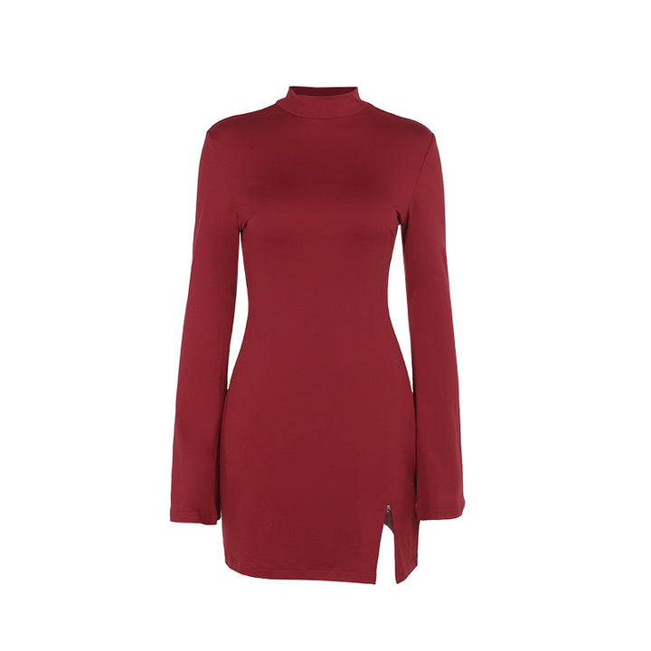 Lune London Women's Mini Dress with Fluid Sleeves and Side Slit