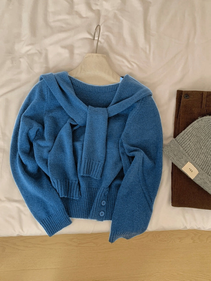 Pull élégant pour femmes avec col amovible Chic & Stil