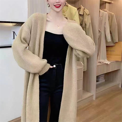 Cardigan Tricot à Manches Longues pour Femmes en Matériau Doux et Volumineux Chic & Stil