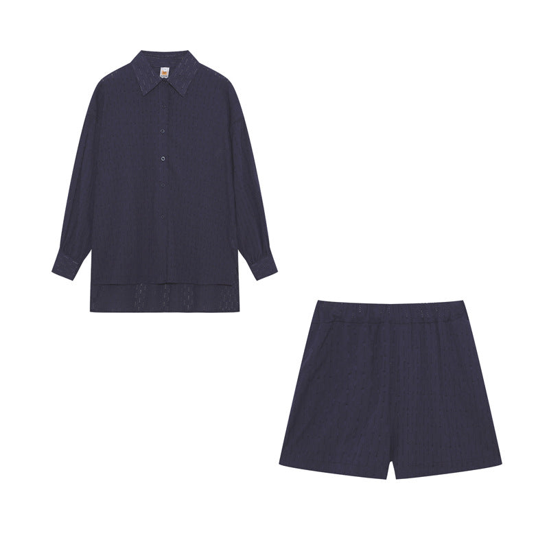 Lune London women's light buttoned coordinated set
